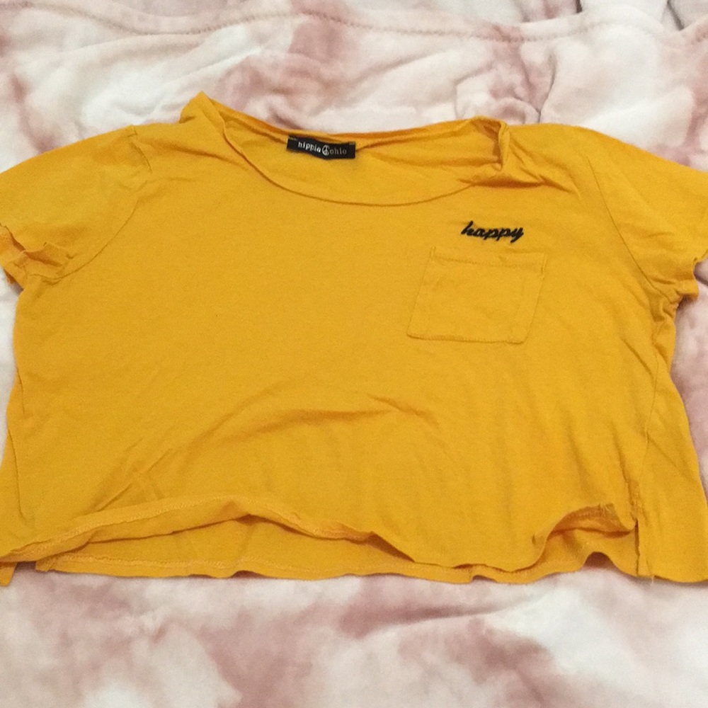 Mustard Yellow Crop Top